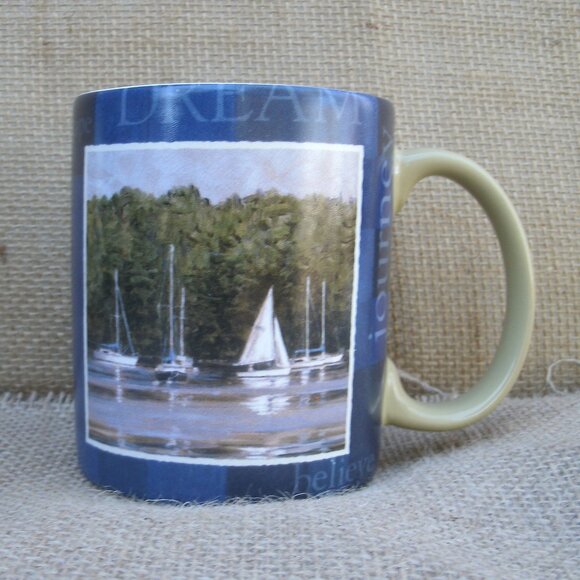 Lang Co. Sailboat Artwork Mug Tim Coffey 2007 - Picture 1 of 16